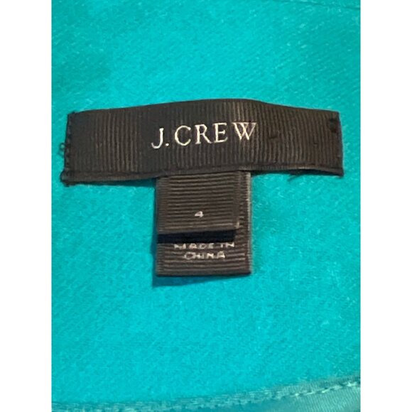 J.Crew Womens Jules Turquoise Wool Blend Dress Size 4 - Picture 4 of 8